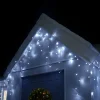 WeRChristmas Icicle Lights^360 Icicle LED Light String, Bright White, 8.8 M