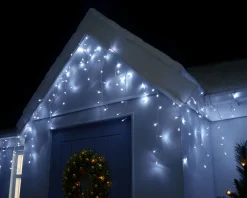 WeRChristmas Icicle Lights^360 Icicle LED Light String, Bright White, 8.8 M