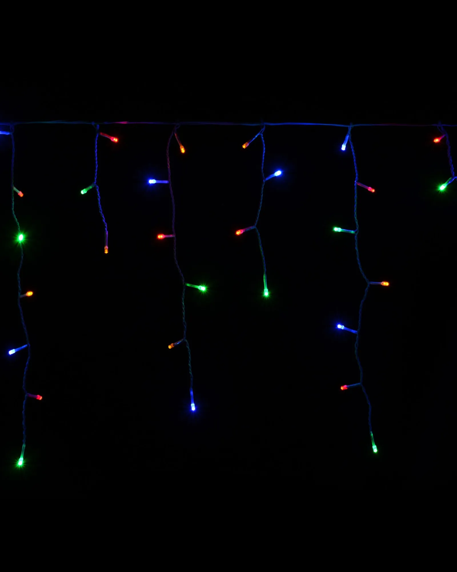 WeRChristmas Icicle Lights^360 Icicle LED Light String, Multi-Coloured, 8.8 M