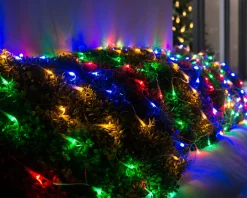 WeRChristmas Curtain & Net Lights|Connectable Lights^180 LED Connectable Net Light, Multi-Coloured, 1.8 M