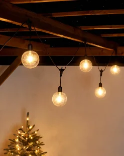 WeRChristmas Festoon Lights^10 LED Transparent Festoon Light String, Warm White, 4.5 M