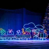 WeRChristmas Christmas Characters^Animated LED Train Rope Light Silhouette, 2.3 M