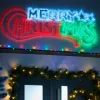 WeRChristmas Festive Star, Snowflake & Sign Lights^Animated Merry Christmas Rope Light Silhouette, 185 Cm