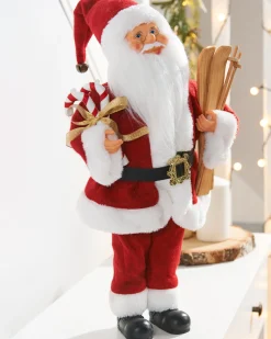 WeRChristmas Novelty|Figurines^Animated Musical Standing Santa Figurine, 45 Cm