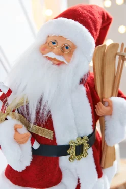 WeRChristmas Novelty|Figurines^Animated Musical Standing Santa Figurine, 45 Cm