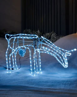 WeRChristmas Outdoor Lighted Reindeer^Animated Reindeer Family Silhouette, 88 Cm