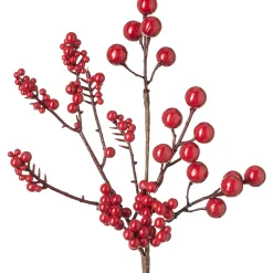 WeRChristmas Flowers & Foliage|Flowers & Foliage^Artificial Berries Tree Pick, Red, 30 Cm
