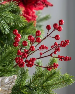 WeRChristmas Flowers & Foliage|Flowers & Foliage^Artificial Berries Tree Pick, Red, 30 Cm