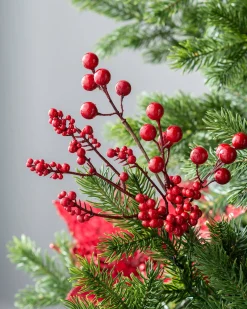 WeRChristmas Flowers & Foliage|Flowers & Foliage^Artificial Berries Tree Pick, Red, 30 Cm