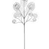 WeRChristmas Flowers & Foliage|Flowers & Foliage^Artificial Feather Pick, Silver, 62 Cm