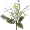 WeRChristmas Flowers & Foliage|Flowers & Foliage^Artificial Frosted Berries Pick, White, 31 Cm
