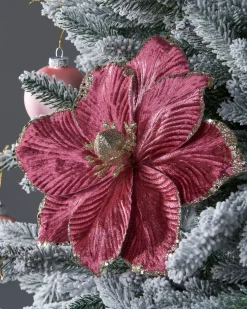 WeRChristmas Flowers & Foliage|Flowers & Foliage^Artificial Magnolia Flower, Pink, 26 Cm