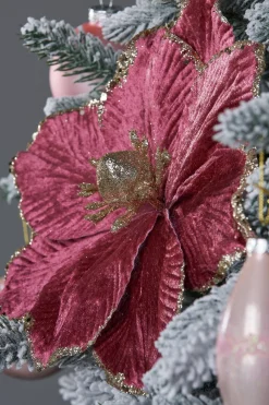 WeRChristmas Flowers & Foliage|Flowers & Foliage^Artificial Magnolia Flower, Pink, 26 Cm