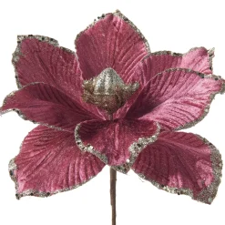 WeRChristmas Flowers & Foliage|Flowers & Foliage^Artificial Magnolia Flower, Pink, 26 Cm