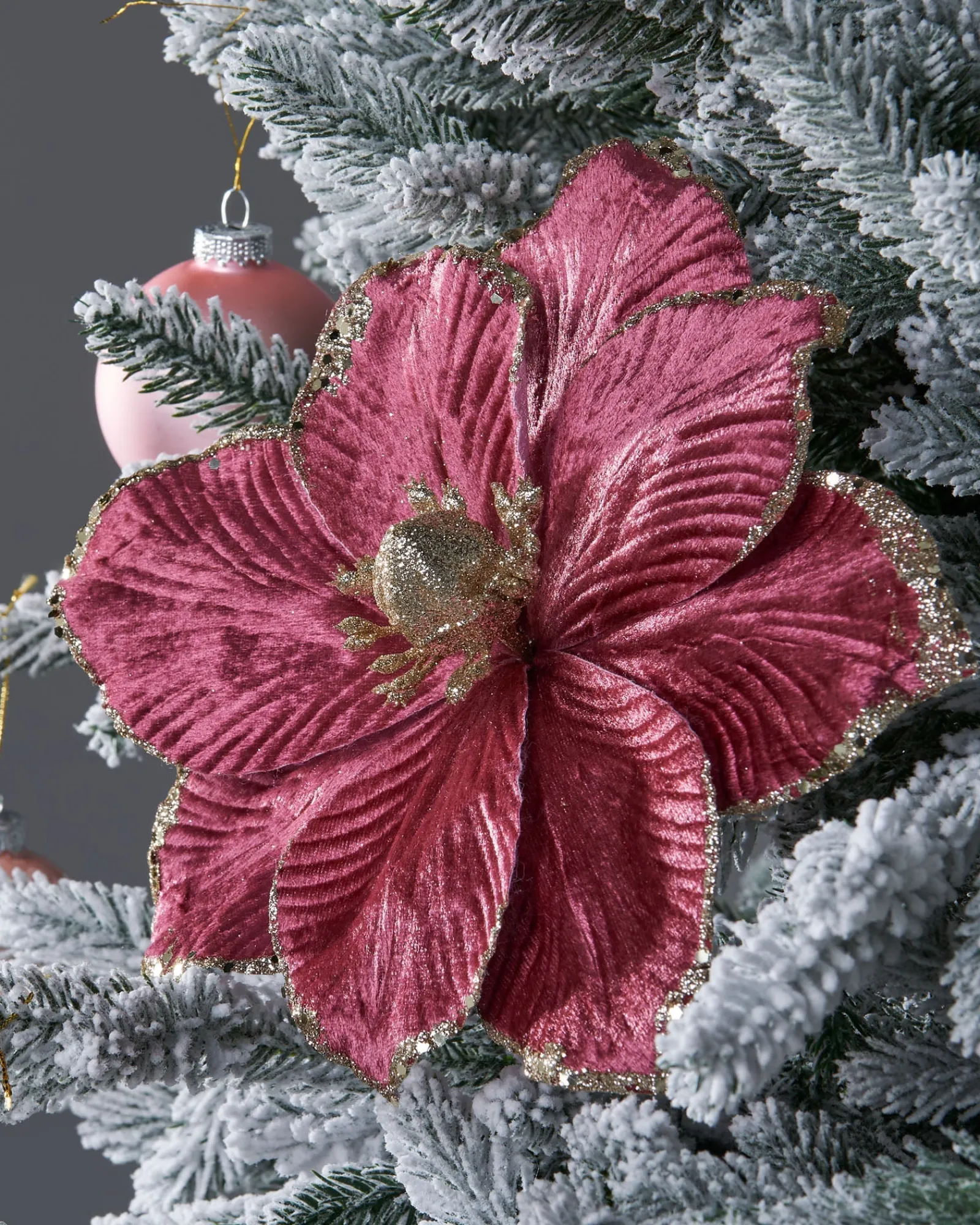 WeRChristmas Flowers & Foliage|Flowers & Foliage^Artificial Magnolia Flower, Pink, 26 Cm