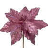 WeRChristmas Flowers & Foliage|Flowers & Foliage^Artificial Poinsettia Flower, Pink, 28 Cm