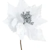 WeRChristmas Flowers & Foliage|Flowers & Foliage^Artificial Poinsettia Flower, White, 26 Cm