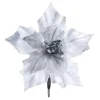 WeRChristmas Flowers & Foliage|Flowers & Foliage^Artificial White Poinsettia Flower With Clip, 3 Pack, 12 Cm