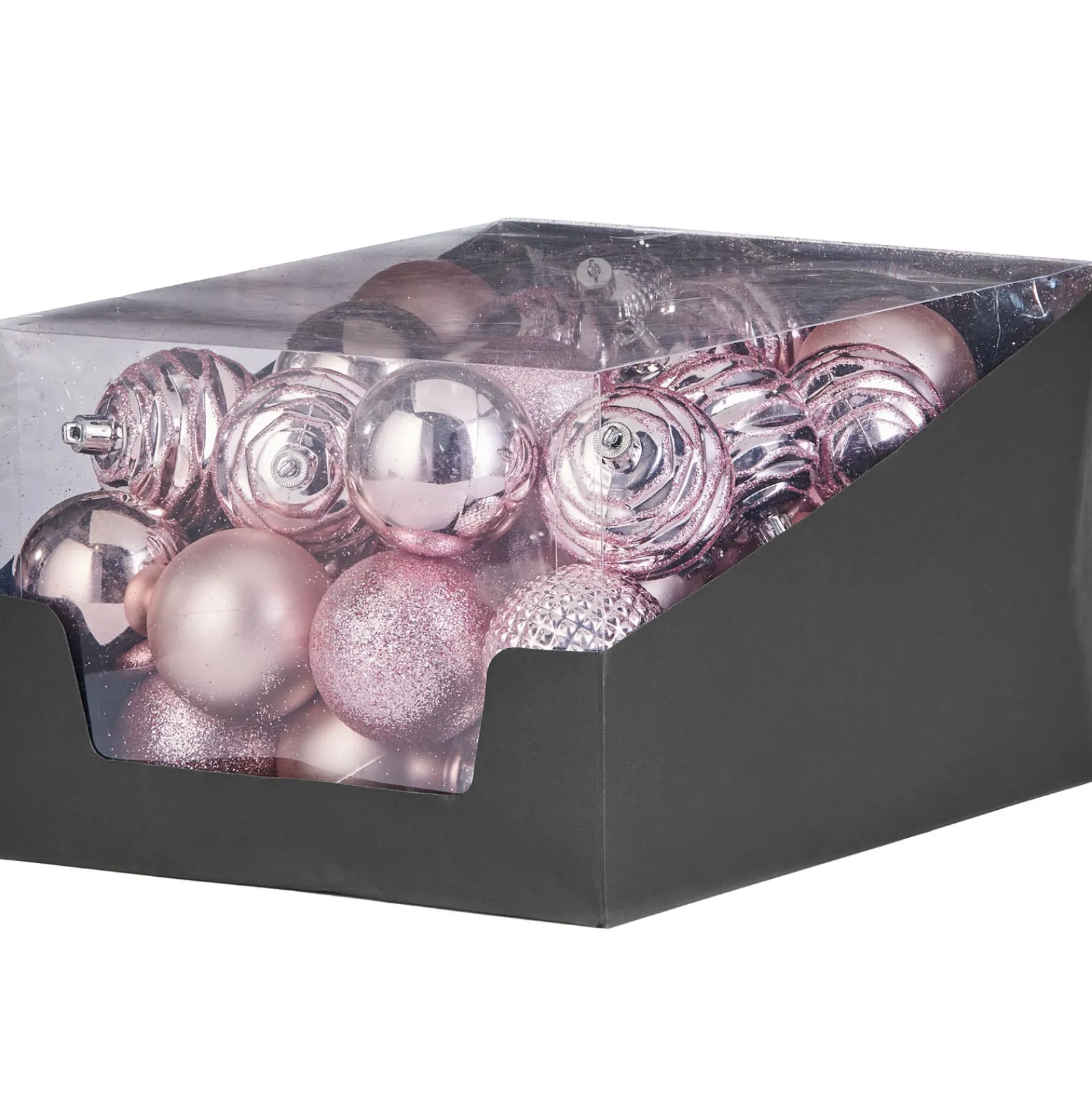 WeRChristmas Shatterproof Baubles^Baby Pink Shatterproof Baubles, 50 Pack, 6 Cm