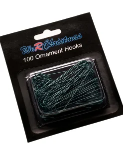 WeRChristmas Bauble Hooks^Bauble Ornament Hooks, Green, Pack Of 100