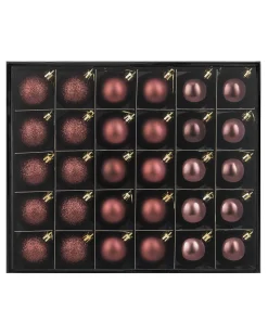 WeRChristmas Shatterproof Baubles^Burgundy Shatterproof Bauble, 50 Pack