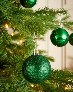 WeRChristmas Shatterproof Baubles^Christmas Green Shatterproof Bauble, 50 Pack