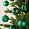 WeRChristmas Shatterproof Baubles^Christmas Green Shatterproof Baubles, 16 Pack, 8 Cm