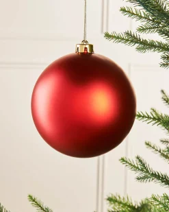 WeRChristmas Oversized Baubles|Shatterproof Baubles^Christmas Red Large Matt Shatterproof Bauble, 15 Cm