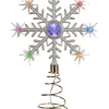 WeRChristmas Tree Toppers^Colour Changing Snowflake Christmas Tree Topper, 29 Cm