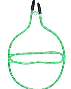 WeRChristmas Connectable Lights^Connectable Bauble Rope Light Silhouette, Green, 54cm