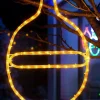 WeRChristmas Connectable Lights^Connectable Bauble Rope Light Silhouette, Yellow, 54 Cm