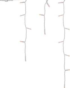 WeRChristmas Connectable Lights^Connectable Icicle 100 LED Christmas Lights, Warm White