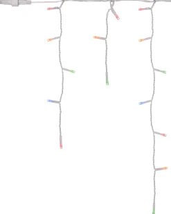 WeRChristmas Connectable Lights^Connectable Icicle 100 LED Christmas Lights, Multi-Coloured