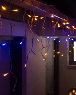 WeRChristmas Connectable Lights^Connectable Icicle 240 LED Christmas Lights, Multi-Coloured