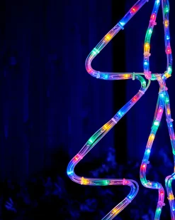 WeRChristmas Tree Silhouettes^3D Christmas Tree Rope Light Silhouette, 80 Cm