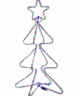 WeRChristmas Tree Silhouettes^3D Christmas Tree Rope Light Silhouette, 80 Cm