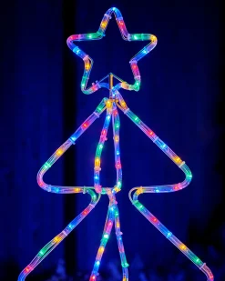 WeRChristmas Tree Silhouettes^3D Christmas Tree Rope Light Silhouette, 80 Cm