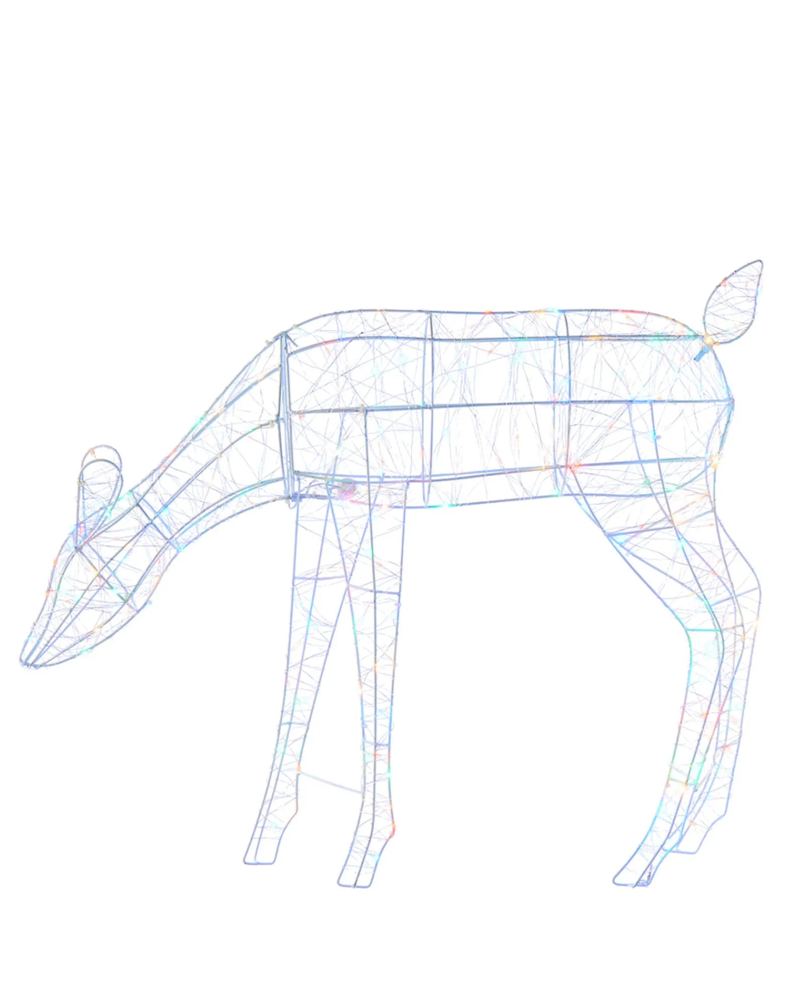 WeRChristmas Outdoor Lighted Reindeer^3D Grazing Reindeer Silhouette, 81 Cm