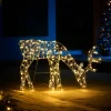 WeRChristmas Outdoor Lighted Reindeer^2D Grazing Reindeer Silhouette, 95 Cm
