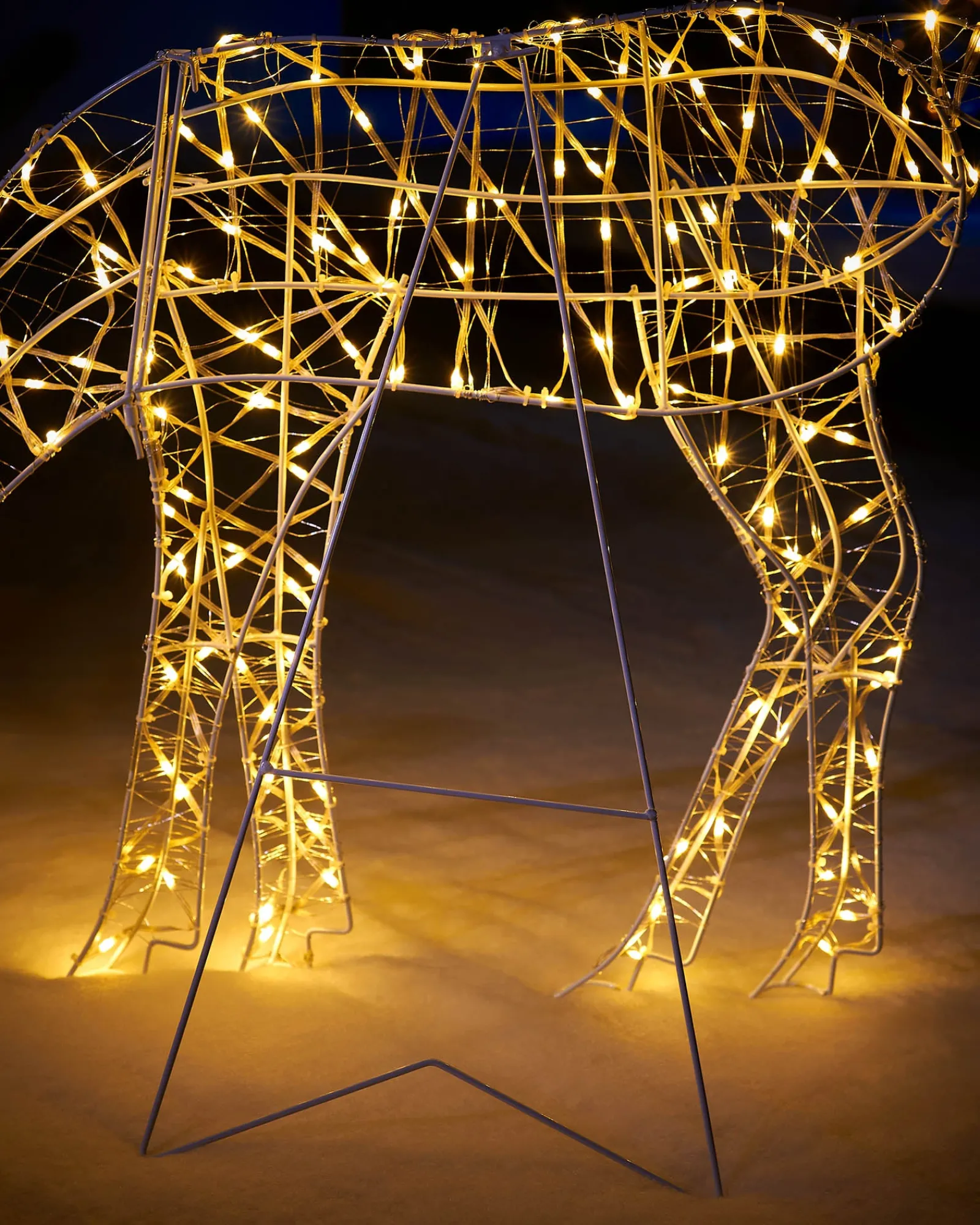 WeRChristmas Outdoor Lighted Reindeer^2D Grazing Reindeer Silhouette, 95 Cm