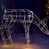 WeRChristmas Outdoor Lighted Reindeer^3D Grazing Reindeer Silhouette, 81 Cm