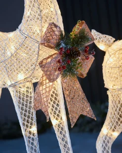 WeRChristmas Outdoor Lighted Reindeer^3D Reindeer Family Silhouette, 151 Cm