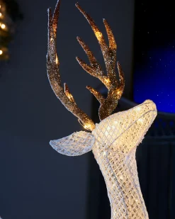 WeRChristmas Outdoor Lighted Reindeer^3D Reindeer Family Silhouette, 151 Cm