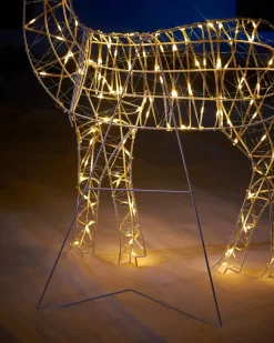WeRChristmas Outdoor Lighted Reindeer^2D Standing Reindeer Silhouette, 95 Cm
