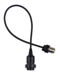 WeRChristmas Link Festoon|Accessories^E27 Outdoor Festoon Pendant, Black Rubber Cable