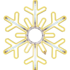 WeRChristmas Festive Star, Snowflake & Sign Lights^Flashing Snowflake Neon Silhouette, 76 Cm