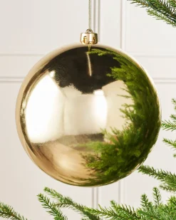 WeRChristmas Oversized Baubles|Shatterproof Baubles^Gold Large Gloss Shatterproof Bauble, 20 Cm