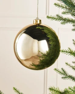 WeRChristmas Oversized Baubles|Shatterproof Baubles^Gold Large Gloss Shatterproof Bauble, 15 Cm