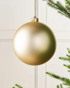 WeRChristmas Oversized Baubles|Shatterproof Baubles^Gold Large Matt Shatterproof Bauble, 15 Cm
