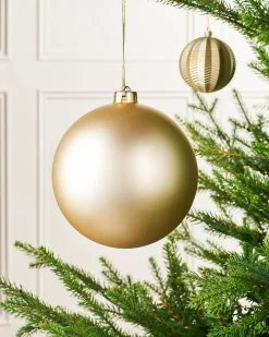 WeRChristmas Oversized Baubles|Shatterproof Baubles^Gold Large Matt Shatterproof Bauble, 15 Cm